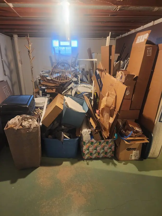 Roll-off dumpster container at job site for 20 Yard Dumpster Rental in Castroville